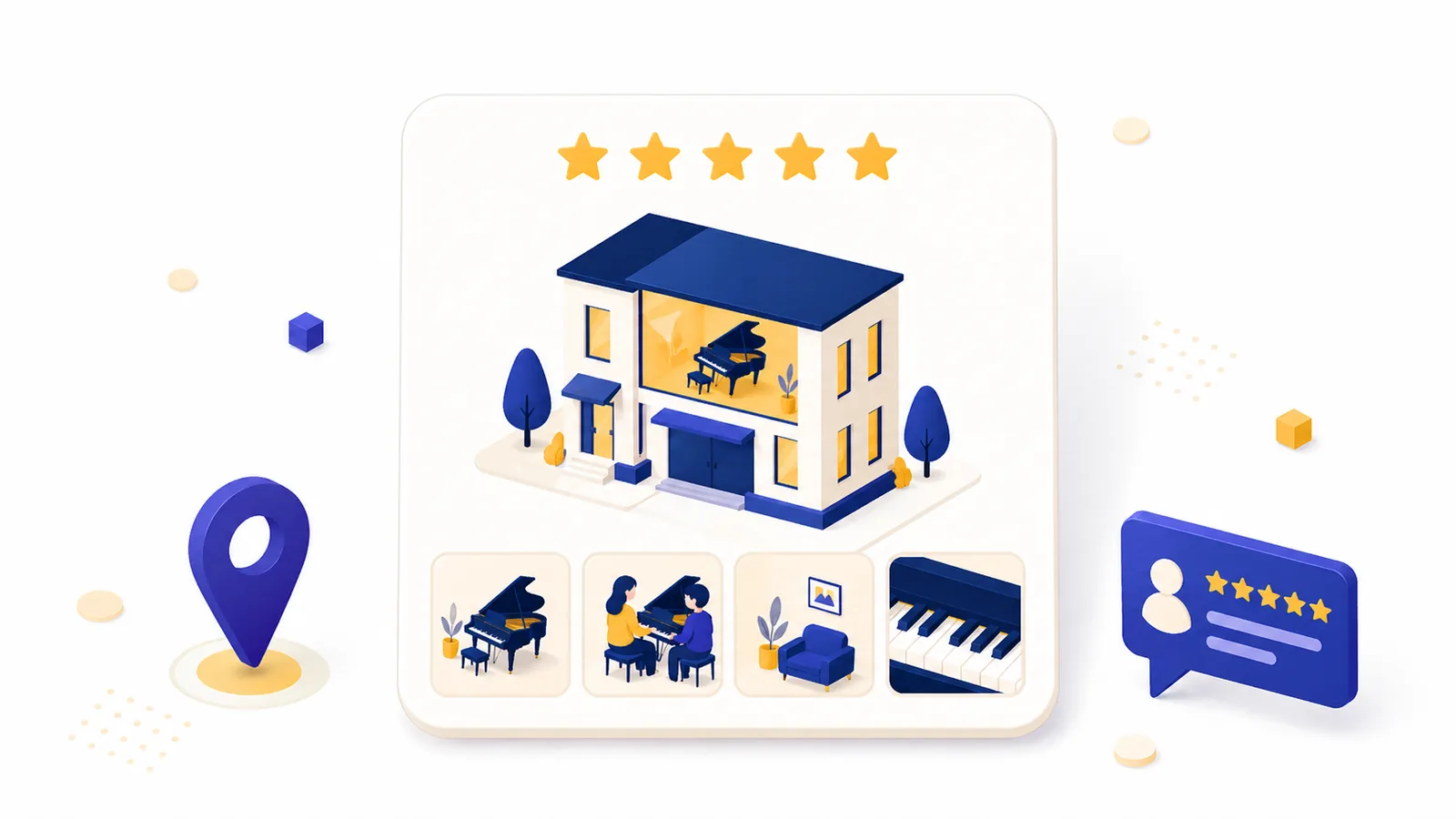 Googleビジネスプロフィールを最適化するMEO対策のイメージ