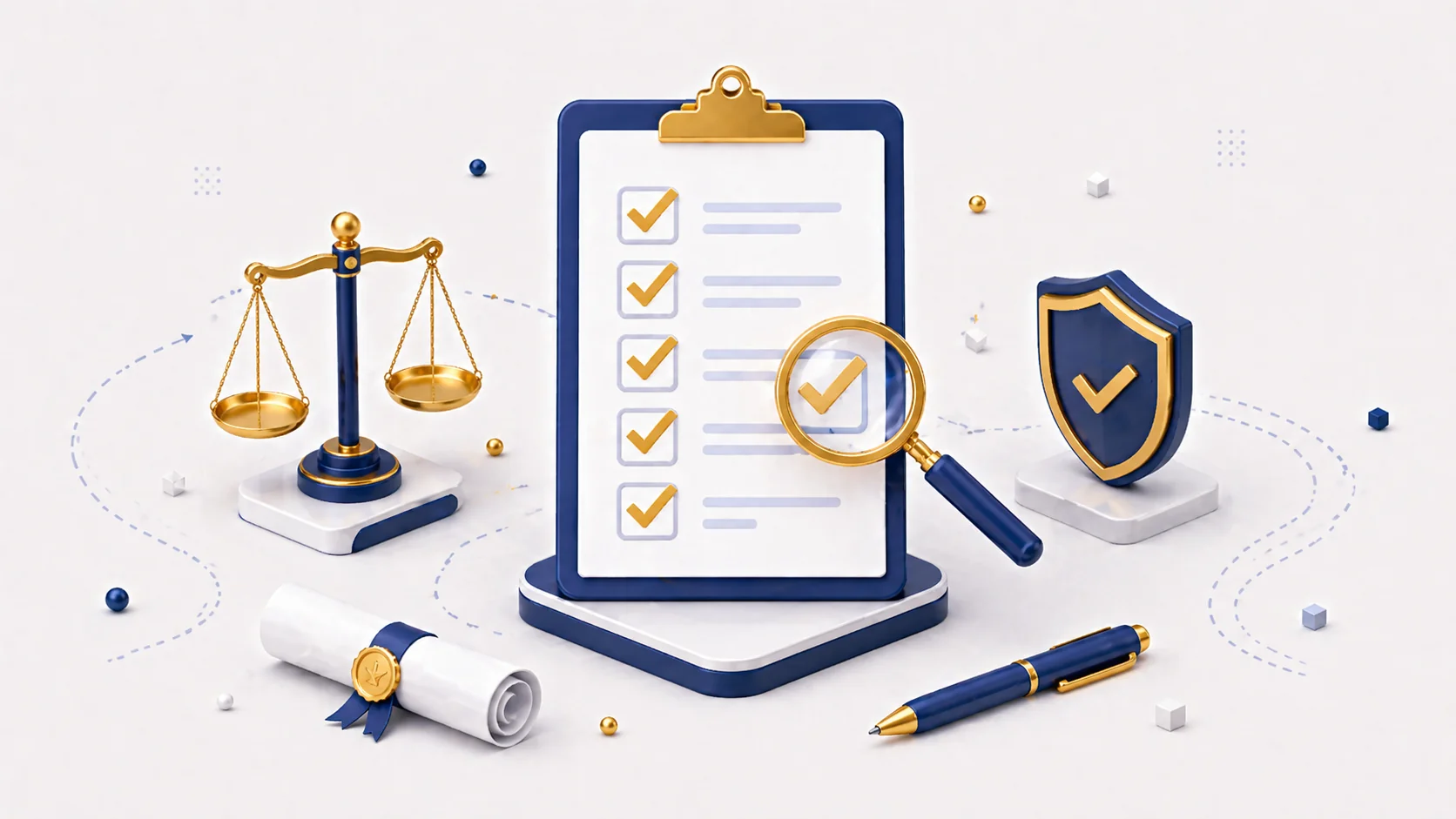 SEOコンサル契約前にチェックすべき5項目のイラスト