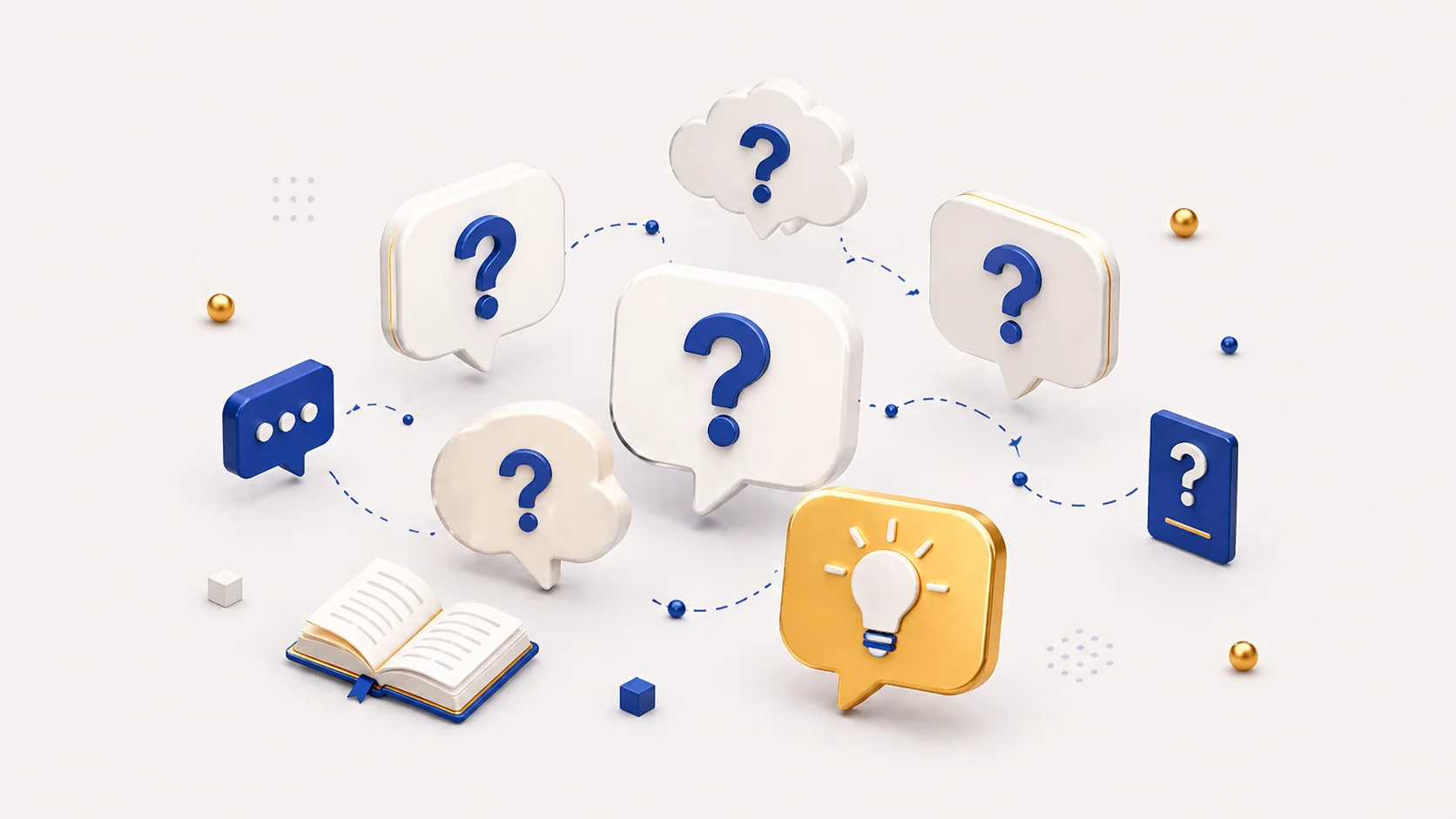 SEOコンサル成功事例に関するよくある質問のイラスト