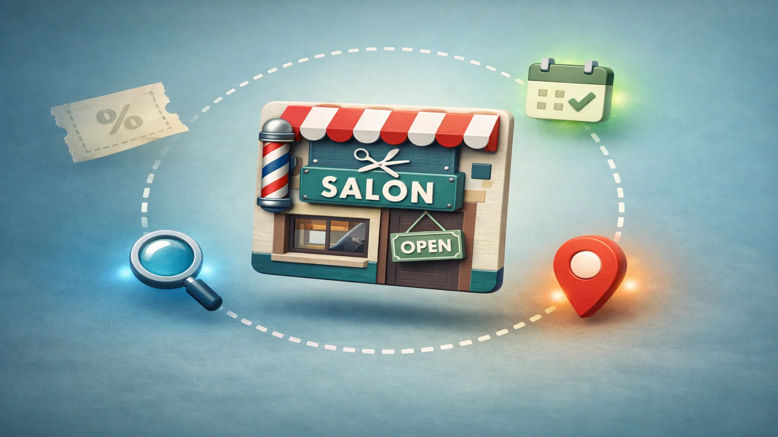 美容室のローカルSEO概念図｜ホットペッパー依存からSEO・GBP・自店HPの三層構造へ