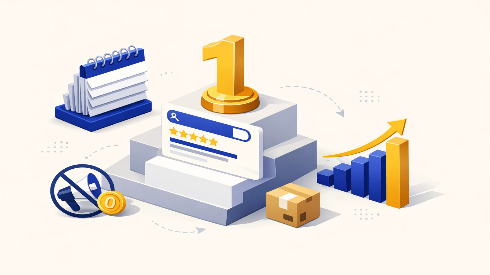 ECサイトSEOで10年間1位を守った実績を表すイメージ